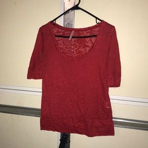 Sheer leopard print top